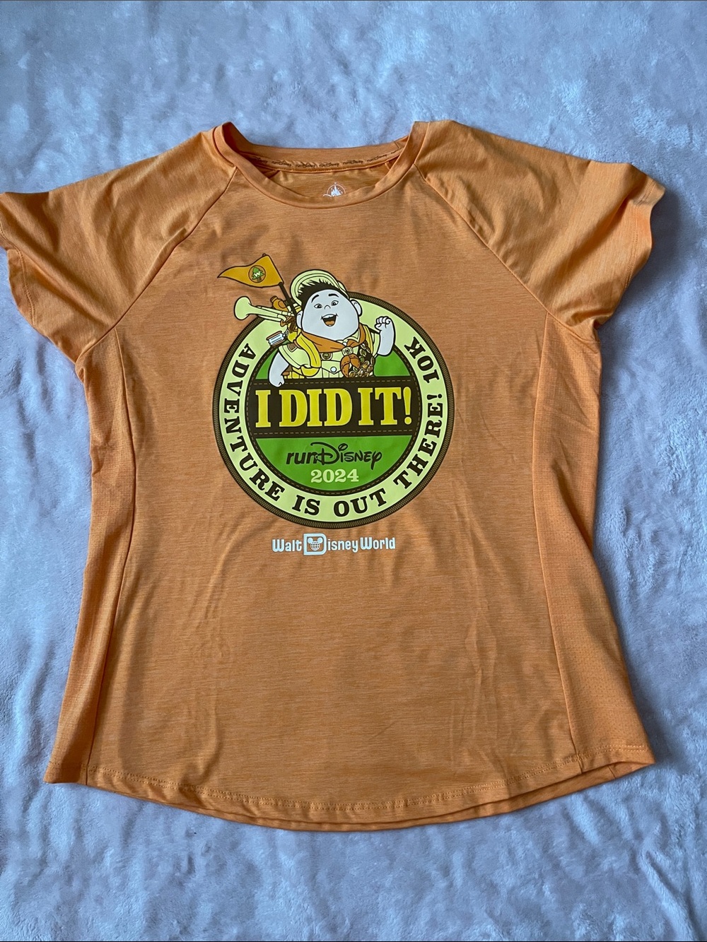 Disney Orange 'I DID IT!' RunDisney 2024 Tee